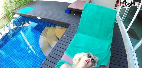 blonde Urlauberin im Urlaub gefickt vom deutschen user